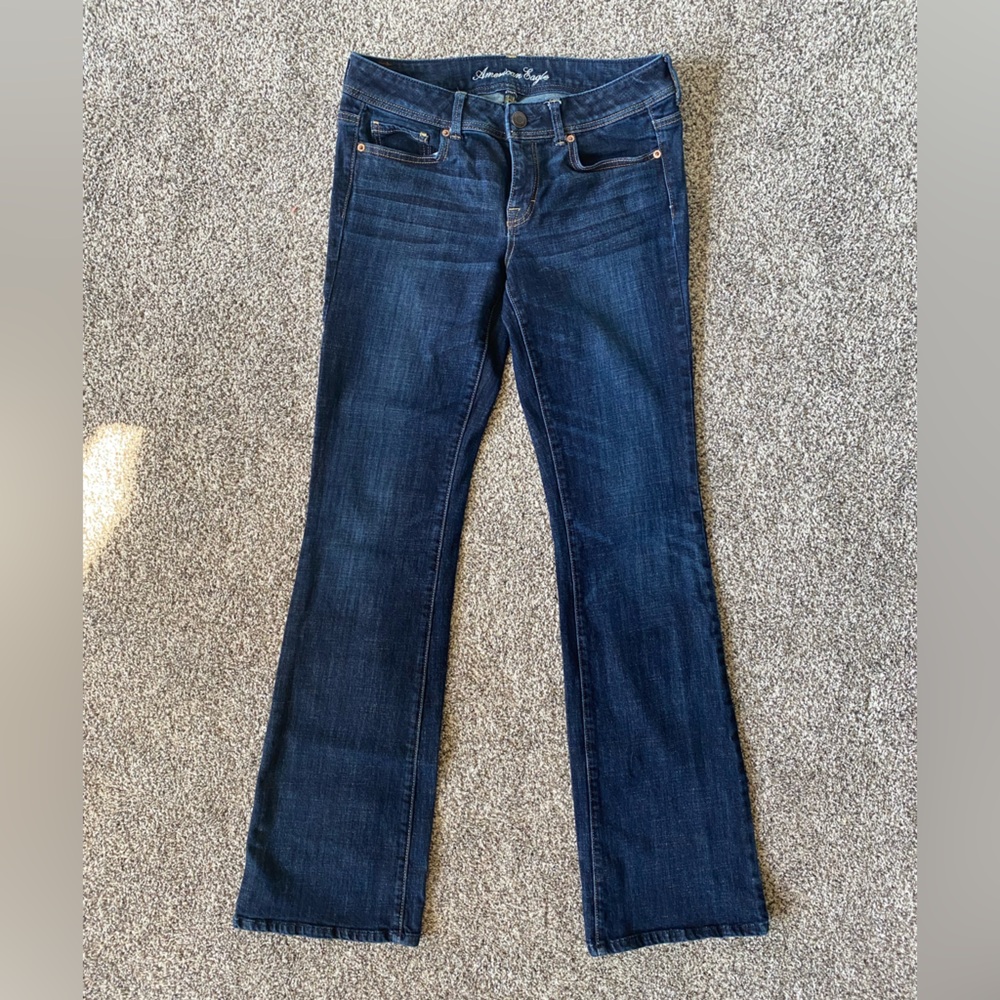 American Eagle brand. Size 10 X-Long. Dark blue color.